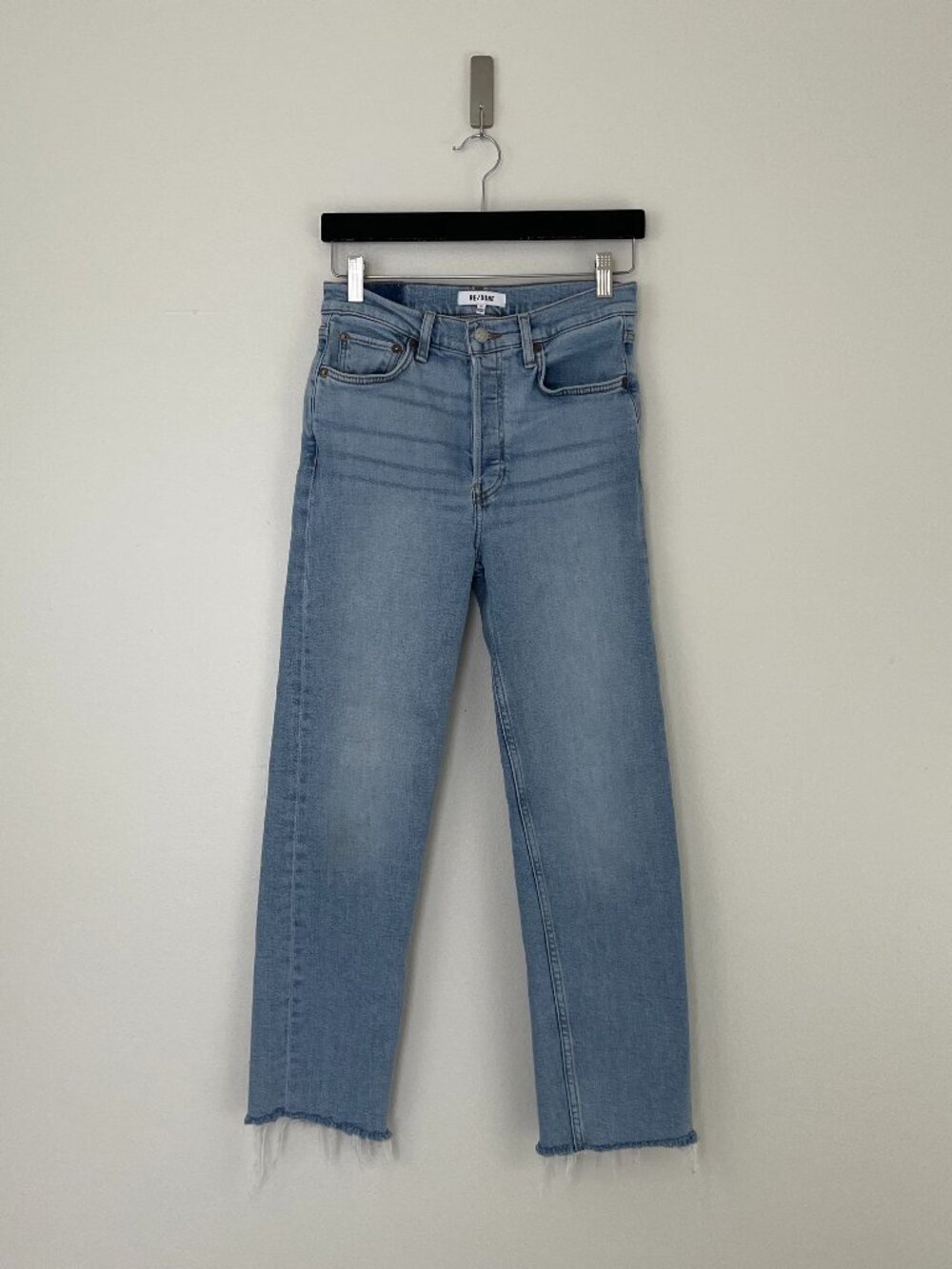 RE/DONE Originals 70's Stove Pipe High Rise Jeans in MID90s Size 27